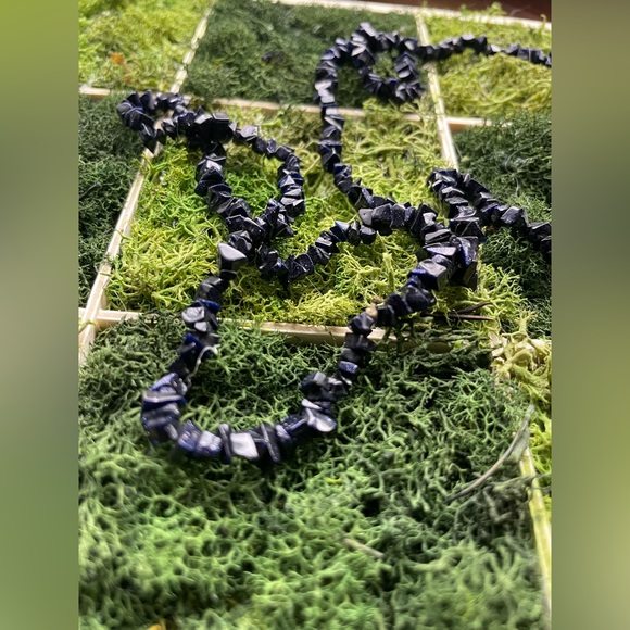 Blue Goldstone Necklace - Picture 2 of 14